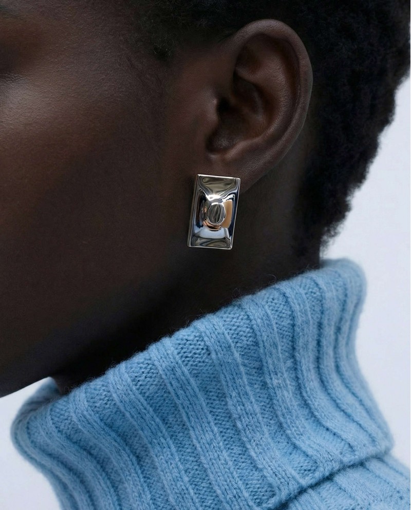 The Geometry Earrings-Silver