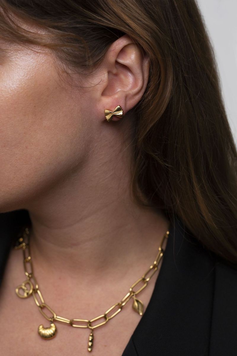 Farfalle Earrings Gold