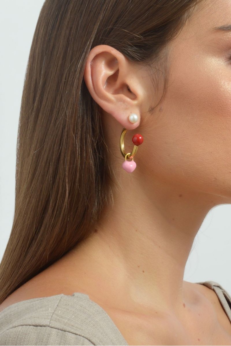 Portobello Earrings Red