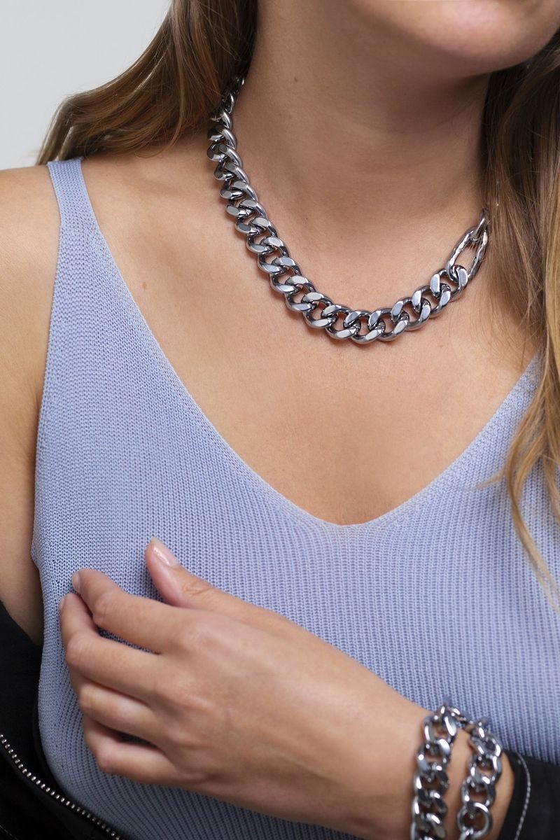 Wave Necklace Silver